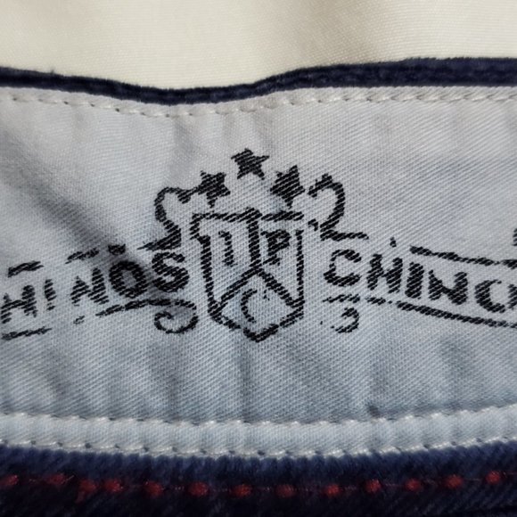 NWT Vintage 32-33x 32 Indigo Palms Chino Corduroy Blue Relaxed Fit Pants - Picture 8 of 13